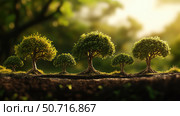 foliage tree growth stages. Стоковое фото, фотограф Vectorwin / Фотобанк Лори