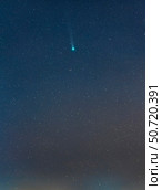 Comet Leonard (C/2021 A1) on the morning of December 10, 2021. Стоковое фото, фотограф Alan Dyer/Stocktrek Images / ТАСС / Фотобанк Лори