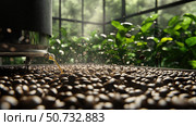 beans coffee processing. Стоковое фото, фотограф Vectorwin / Фотобанк Лори