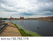 Набережная Брюгге. Город Йошкар-Ола (2024 год). Редакционное фото, фотограф Макаров Алексей / Фотобанк Лори