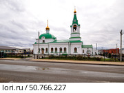 Церковь в честь Богоявления Господня. Село Омутинское Тюменской области (2019 год). Стоковое фото, фотограф Александр Тараканов / Фотобанк Лори