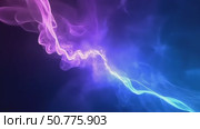 Colorful evolving light particles forming abstract shape with blue and purple flowing smoke. Motion graphic footage. Стоковое AI-видео, аниматор Анжелика Самсонова / Фотобанк Лори