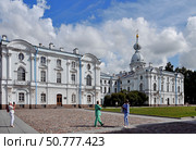 Воскресенский Смольный Новодевичий монастырь. Санкт-Петербург (2024 год). Редакционное фото, фотограф Вера Смолянинова / Фотобанк Лори