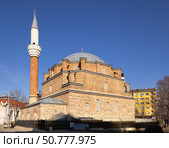 Historic Banya Bashi Mosque in Sofia, Bulgaria. Стоковое фото, фотограф Яков Филимонов / Фотобанк Лори