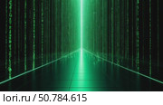 Neon Cyber Matrix A Digital Pathway Illuminated by Light and Technology in Cyber Space. Стоковое AI-видео, аниматор Лариса Пономарева / Фотобанк Лори