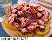 Galician style octopus. Стоковое фото, фотограф Яков Филимонов / Фотобанк Лори