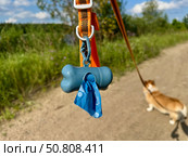 Biodegradable bags for pet feces. Стоковое фото, фотограф Соболева Наталия / Фотобанк Лори