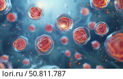 Embryonic stem cell. Стоковое AI-изображение, AI-художник Anastasy Yarmolovich / Фотобанк Лори