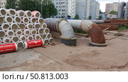 Теплосеть ремонт. Редакционное фото, фотограф Boostport / Фотобанк Лори
