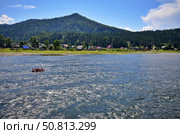 View of the lake Teletskoye (2014 год). Редакционное фото, фотограф Александр Карпенко / Фотобанк Лори