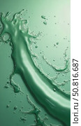 Surface texture with splashes and bubbles. Abstract nature background. Cosmetic moisturizer water green. Стоковое AI-видео, аниматор Sergey Grishin / Фотобанк Лори
