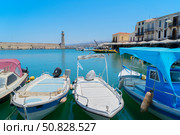 harbor of Rethymno, Crete, Greece. Стоковое фото, фотограф Anastasy Yarmolovich / Фотобанк Лори