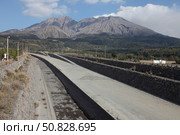 Lahar channeling system, Sakurajima Volcano, Japan. Стоковое фото, фотограф Richard Roscoe/Stocktrek Images / ТАСС / Фотобанк Лори