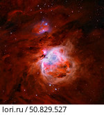 M42, the Great Orion Nebula. Стоковое фото, фотограф Rolf Geissinger/Stocktrek Images / ТАСС / Фотобанк Лори