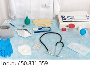 The place of work of a doctor contains a significant quantity of objects, instruments and tools. Стоковое фото, фотограф А. А. Пирагис / Фотобанк Лори