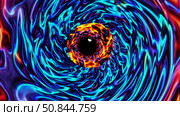 Vibrant psychedelic spiral surrounding watchful eye generating mesmerizing abstract visual effect representing consciousness exploration and transcendent perception. Стоковое AI-изображение, AI-художник Данил Руденко / Фотобанк Лори