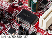 computer motherboard. Стоковое фото, фотограф Сергей Толмачёв / Фотобанк Лори