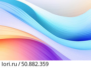 Colorful abstract waves flowing and blending seamlessly. Стоковое AI-изображение, AI-художник Иван Рябоконь / Фотобанк Лори