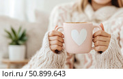 Concept: Warm Winter Beverage. Purpose: Content for social media, promoting relaxation and self-care. Стоковое AI-изображение, AI-художник Данила Большаков / Фотобанк Лори
