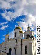 Церковь преподобного Серафима Саровского. Город Тюмень (2018 год). Стоковое фото, фотограф Александр Тараканов / Фотобанк Лори
