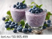 Fresh Berry Trifle in Glasses. Dessert with Blueberries and Whipped Cream. Layered Yogurt with Berry Fruits. Berry Pudding Glass Jars. Food Marketing, Recipe Design. Colorful Sweet Treat. Fruity Quark. Стоковое AI-изображение, AI-художник Марина Демидюк / Фотобанк Лори