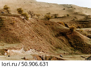 Landscape of Dagestan mountains, mountain range in haze summer Russia. Стоковое фото, фотограф Spirit River / Фотобанк Лори