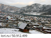 Colorful landscape coated by snow sown in mountain. Стоковое фото, фотограф Шипицин Евгений Витальевич / Фотобанк Лори