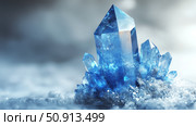 celestite blue healing crystal ai generated. Стоковое AI-изображение, AI-художник Vectorwin / Фотобанк Лори