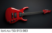 lespaul red electric guitar ai generated. Стоковое AI-изображение, AI-художник Vectorwin / Фотобанк Лори