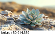 agave desert plant ai generated. Стоковое AI-изображение, AI-художник Vectorwin / Фотобанк Лори