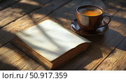 cappuccino coffee book ai generated. Стоковое AI-изображение, AI-художник Vectorwin / Фотобанк Лори