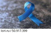 colorectal blue cancer ribbon ai generated. Стоковое AI-изображение, AI-художник Vectorwin / Фотобанк Лори