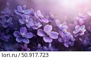 lavender spring purple flowers ai generated. Стоковое AI-изображение, AI-художник Vectorwin / Фотобанк Лори