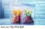reusable freezer bag ai generated. Стоковое AI-изображение, AI-художник Vectorwin / Фотобанк Лори