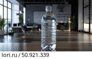 ecofriendly office water bottle ai generated. Стоковое AI-изображение, AI-художник Vectorwin / Фотобанк Лори