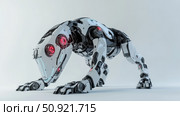 quadruped collapsing robot dog ai generated. Стоковое AI-изображение, AI-художник Vectorwin / Фотобанк Лори