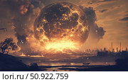 transformation transforming nuclear core ai generated. Стоковое AI-изображение, AI-художник Vectorwin / Фотобанк Лори