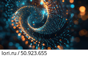 ledger spiraling blockchain node ai generated. Стоковое AI-изображение, AI-художник Vectorwin / Фотобанк Лори