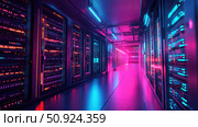 cdn streaming server farm ai generated. Стоковое AI-изображение, AI-художник Vectorwin / Фотобанк Лори