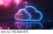 infrastructure stretching cloud computing ai generated. Стоковое AI-изображение, AI-художник Vectorwin / Фотобанк Лори