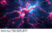connectome emerging neuron ai generated. Стоковое AI-изображение, AI-художник Vectorwin / Фотобанк Лори