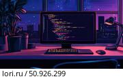 programming flowing code snippet ai generated. Стоковое AI-изображение, AI-художник Vectorwin / Фотобанк Лори