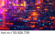 latency glitching edge computing module ai generated. Стоковое AI-изображение, AI-художник Vectorwin / Фотобанк Лори