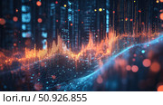 immersive expanding data visualization screen ai generated. Стоковое AI-изображение, AI-художник Vectorwin / Фотобанк Лори
