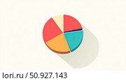 chvisualization fading pie chart ai generated. Стоковое AI-изображение, AI-художник Vectorwin / Фотобанк Лори