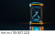 delay blinking hourglass ai generated. Стоковое AI-изображение, AI-художник Vectorwin / Фотобанк Лори