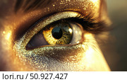 glow lighting up eye ai generated. Стоковое AI-изображение, AI-художник Vectorwin / Фотобанк Лори