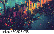 technology glitching smart city map ai generated. Стоковое AI-изображение, AI-художник Vectorwin / Фотобанк Лори