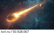 coma emitting comet ai generated. Стоковое AI-изображение, AI-художник Vectorwin / Фотобанк Лори