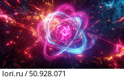 wavefunction exploding quantum particle ai generated. Стоковое AI-изображение, AI-художник Vectorwin / Фотобанк Лори